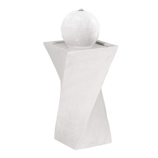  Solar Fountain Water Feature Bird Bath Outdoor Garden LED Lights Ball 85CM
