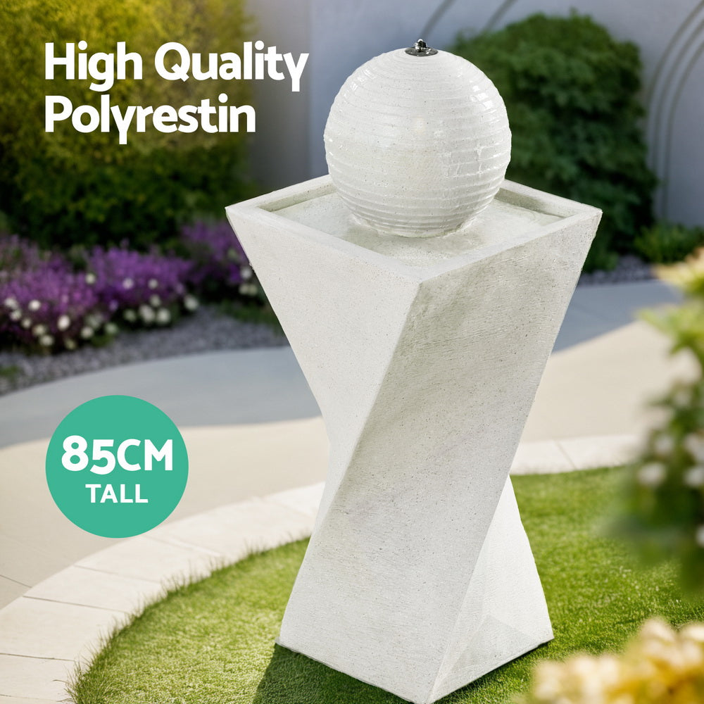 Solar Bird Bath Water Feature - 85CM LED Design
