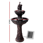 Solar Water Feature 3-Tiers Peacock 106Cm