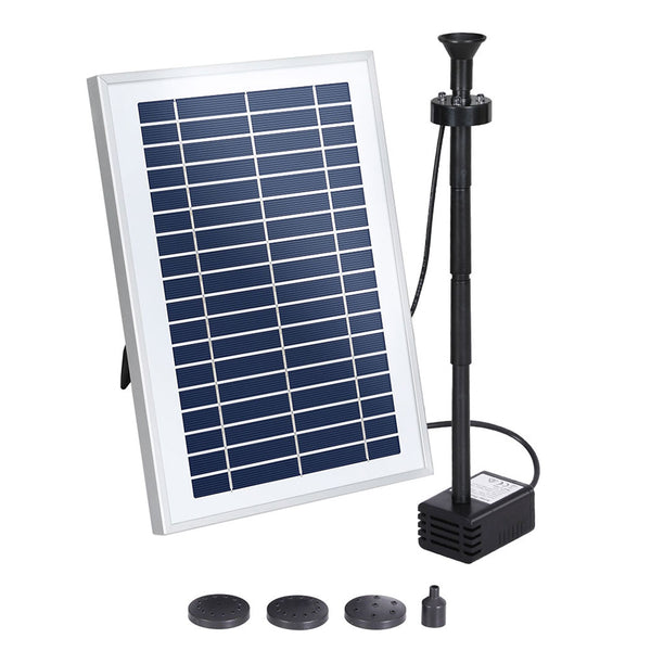  Solar Pond Pump with LED Lights & Battery
