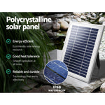 Solar Pond Pump With Battery Kit Led Lights 4.3Ft
