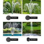 Solar Pond Pump With Battery Kit Led Lights 4.3Ft