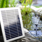 Solar Pond Pump With Battery Kit Led Lights 4.3Ft