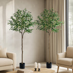 2x Artificial Olive Trees Potted Plants 150cm Indoor Home Decor Green