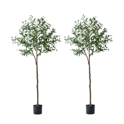 2x Artificial Olive Trees Potted Plants 150cm Indoor Home Decor Green