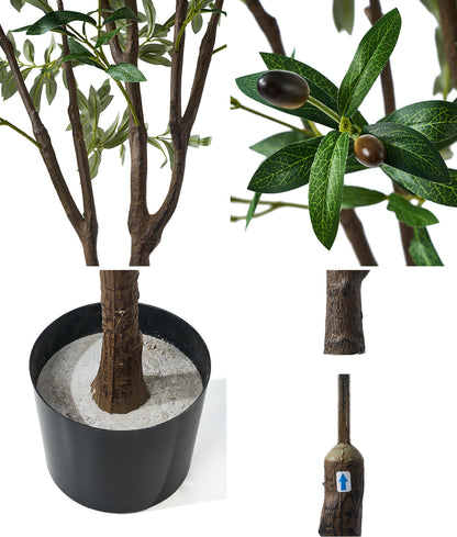 2x Artificial Olive Trees Potted Plants 150cm Indoor Home Decor Green