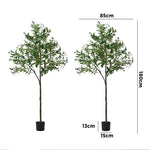 2x Artificial Olive Trees Potted Plants 180cm Indoor Home Decor Green