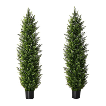 2 Pack Artificial Pine Tree 150cm Faux Plant Home Decor