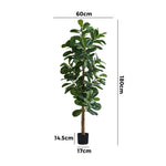 180cm Artificial Fiddle Leaf Fig Tree Lifelike Plants