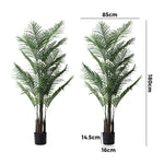 2x Artificial Palm Trees Potted Plants 180cm Indoor Home Decor Green