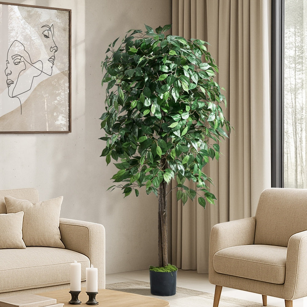 Artificial Ficus Tree 150cm Lifelike  Potted Indoor Plant Décor