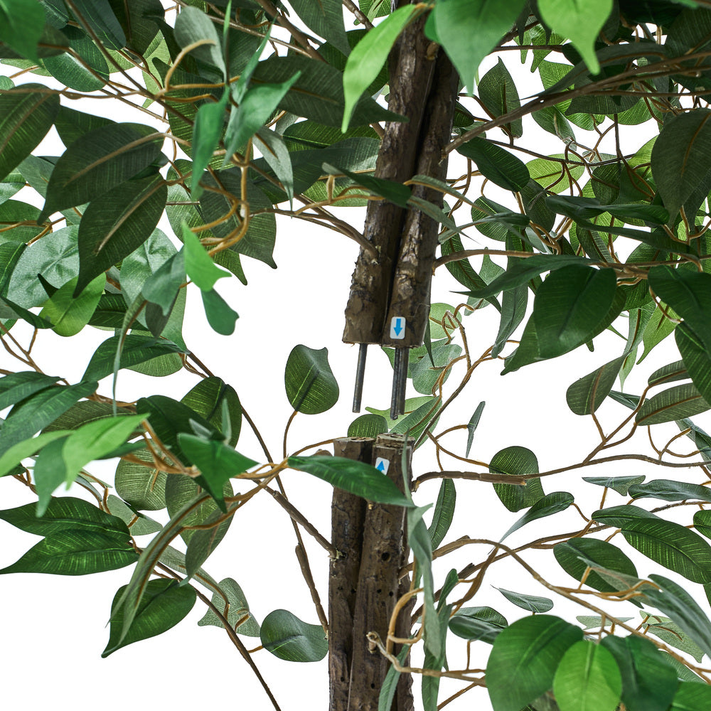 Artificial Ficus Tree 150cm Two Pack Lifelike Potted Indoor Plant Décor