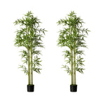 Artificial Bamboo Plant 2 Pack 180cm Faux Potted Indoor Outdoor Home Garden Décor