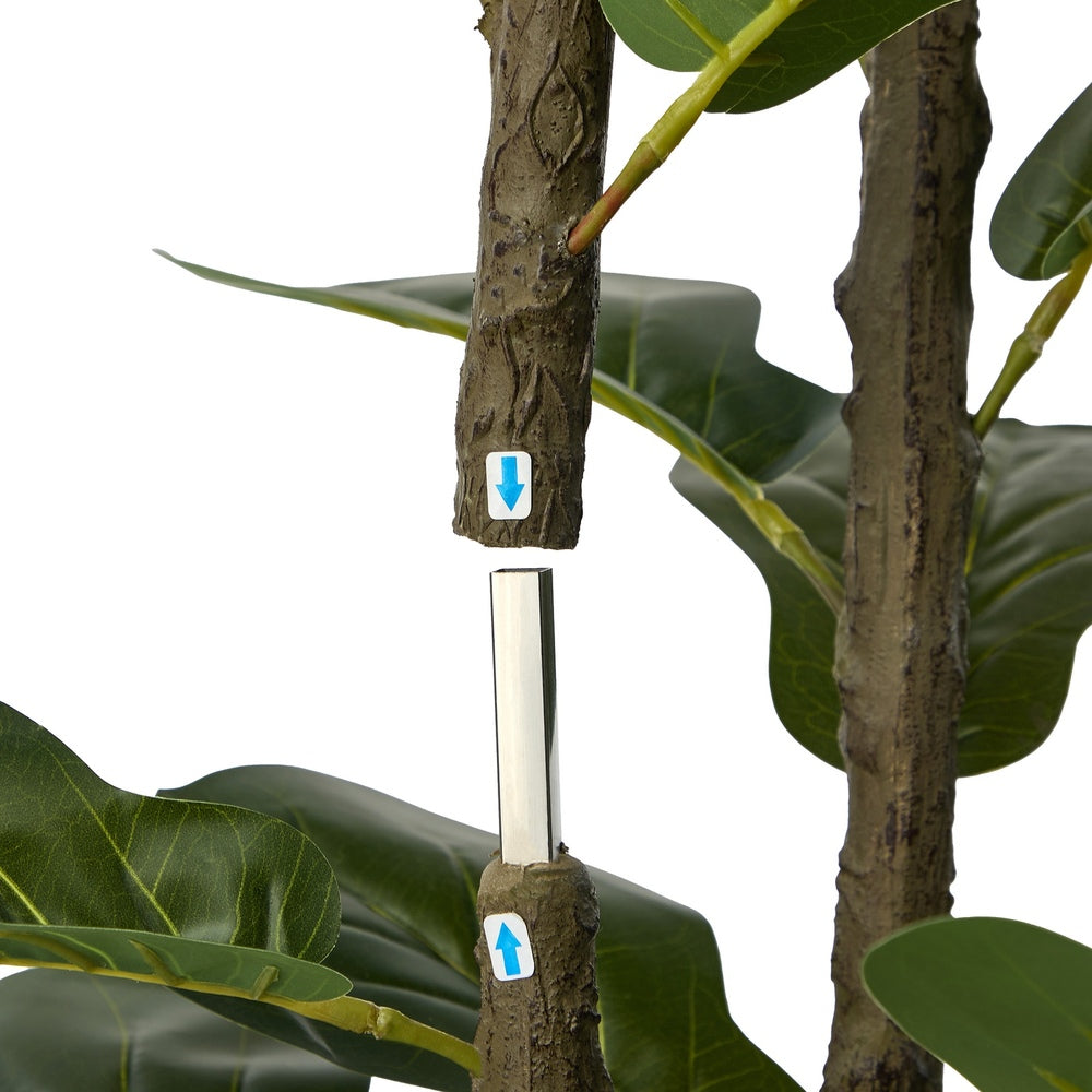 Artificial Fiddle Leaf Fig Tree 150cm Lifelike Faux Potted Indoor Plant