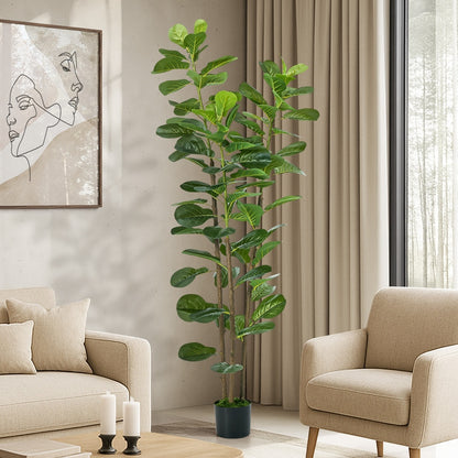 Tall Faux Fiddle Leaf Fig Tree
