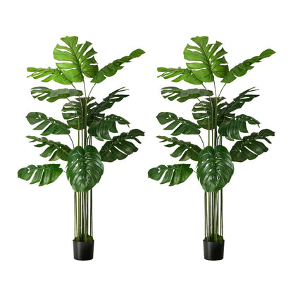 2Pack Artificial Tree 150cm Faux Monstera Deliciosa Plant Decor