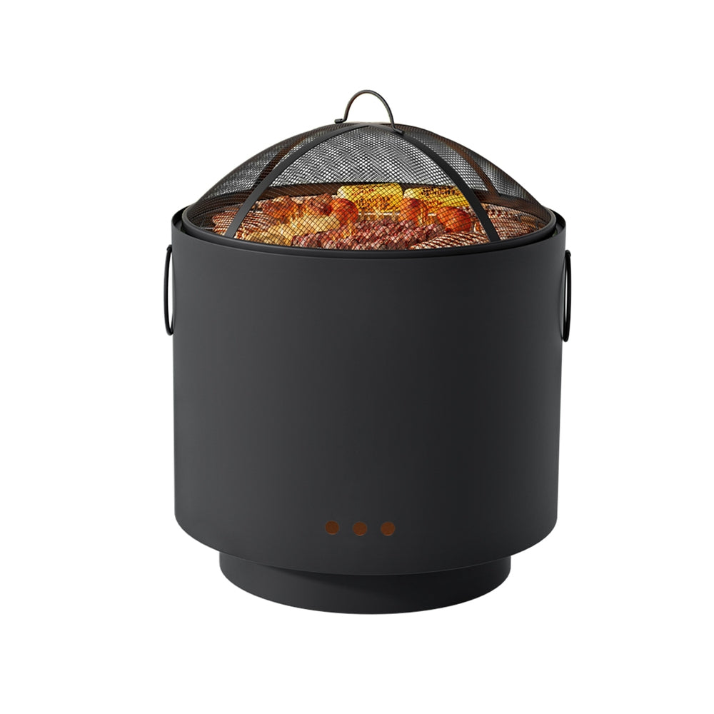 Deep Bowl Fire Pit BBQ Portable Outdoor Fireplace for Garden Patio