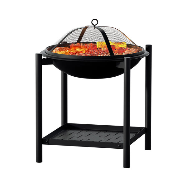  Fire Pit BBQ Grill 2-in-1 Outdoor