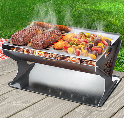 Fire Pit Bbq Grill Steel