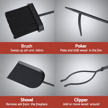 Fire Pit Tool Set 5 Pcs
