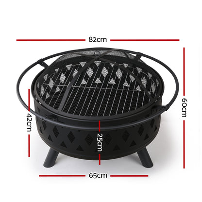 Fire Pit Bbq Grill 82Cm