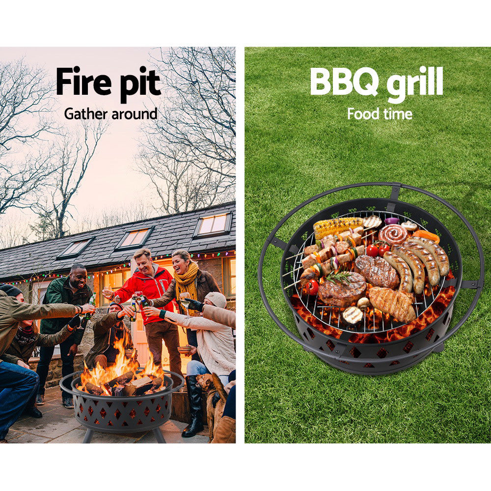 Fire Pit Bbq Grill 82Cm