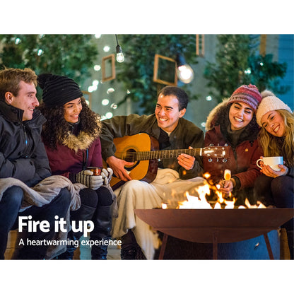 Fire Pit Cast Iron Rustic 60Cm