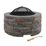 Grillz Fire Pit Outdoor Table Charcoal