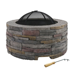 Fire Pit Table Round 70Cm