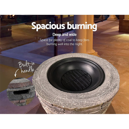 Fire Pit Table Round 70Cm