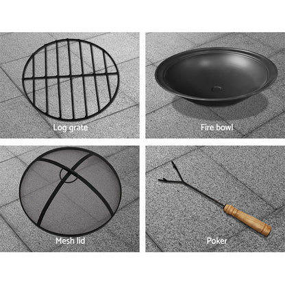 Fire Pit Table Round 70Cm