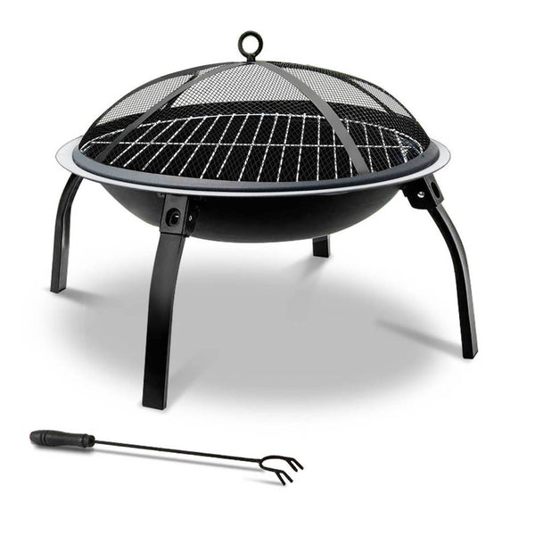  Fire Pit Bbq Charcoal Smoker Portable Outdoor Camping Pits