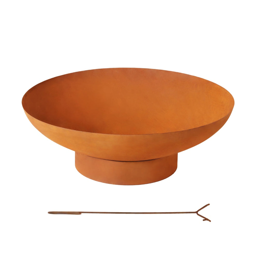 Fire Pit Iron Bowl 80cm Outdoor Patio Fireplace