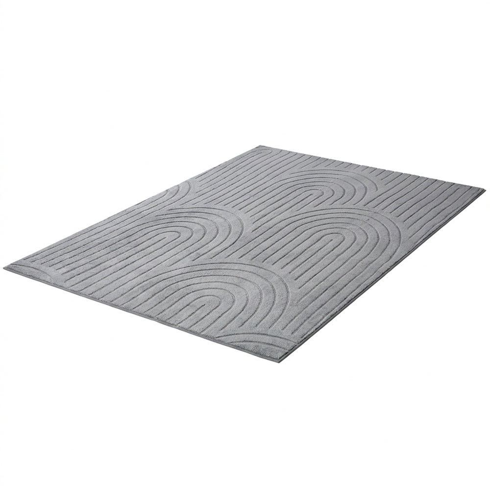 Grey rug 160x230cm, rear view