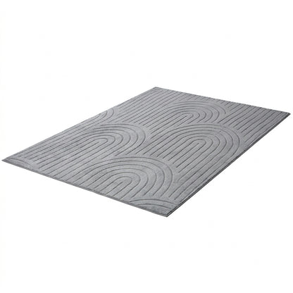 Grey rug 160x230cm, rear view