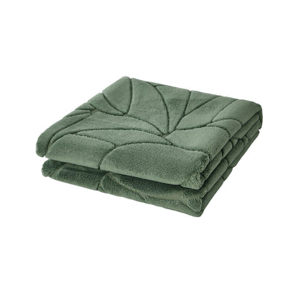 Green Jacquard Rug 160x230cm Soft Faux Cashmere | HomeAndLiv