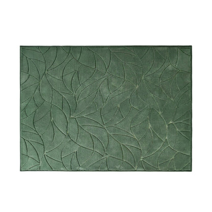 Green Leaf Jacquard Rug Soft 200x290cm