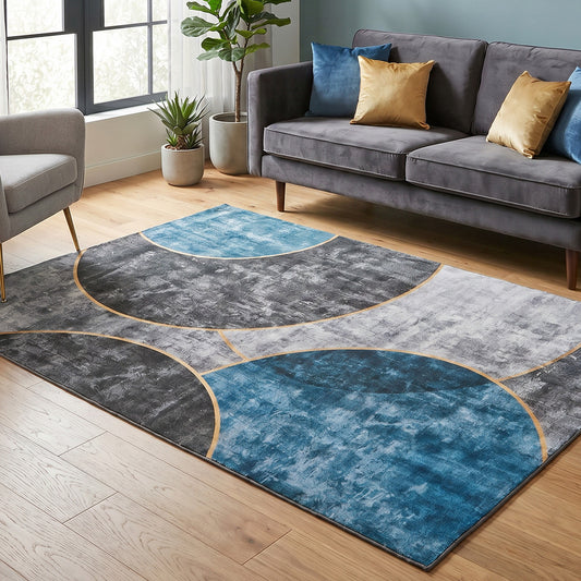 Geometric Washable Area Rug 160x230cm | HomeAndLiving - 4