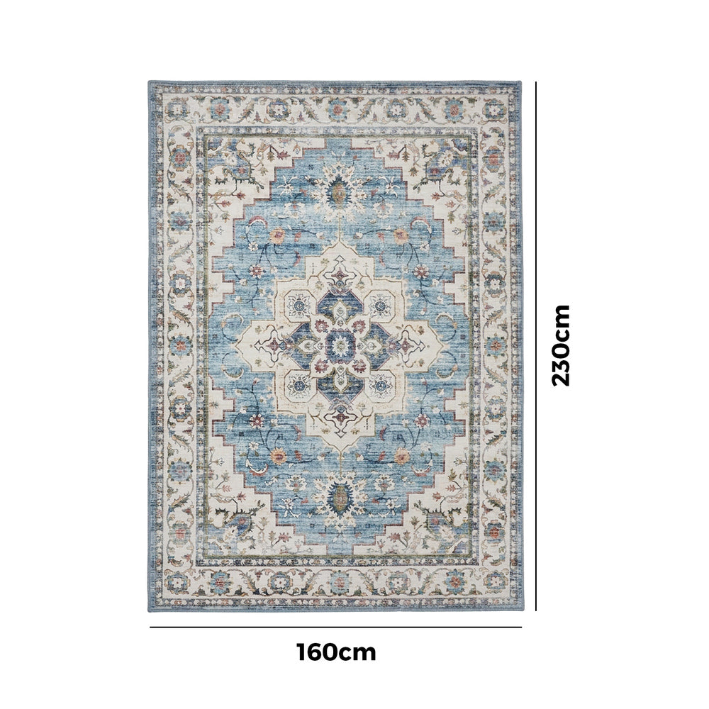 Blue Persian Rug Washable 160x230cm | HomeAndLiving