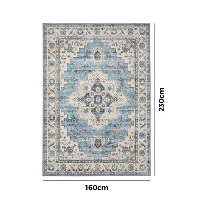 Blue Persian Rug Washable 160x230cm | HomeAndLiving
