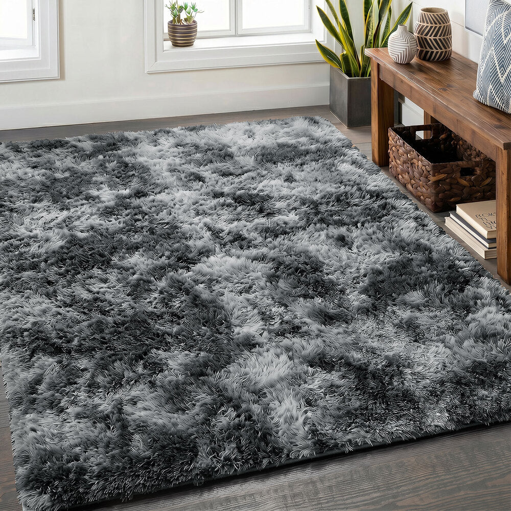 Grey Gradient Shaggy Rug 200x290cm | HomeAndLiving