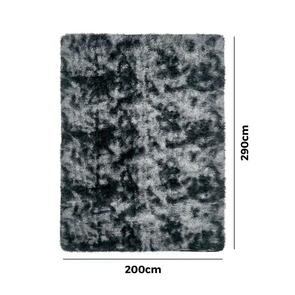 Grey Gradient Shaggy Rug 200x290cm | HomeAndLiving