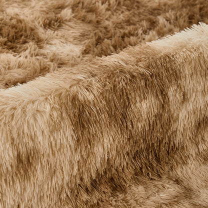 Taupe Shaggy Rug Anti Slip 200x290cm