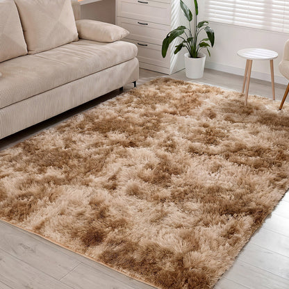 Taupe Shaggy Rug Anti Slip 200x290cm