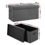Modern Foldable Storage Ottoman Foot Stool Comfortable Home Seating