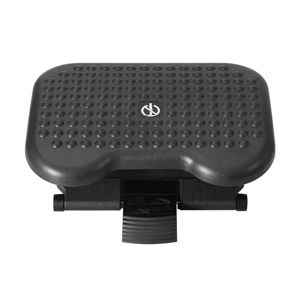Foot Rest Stool Office Under Desk Angle Adjustable Footrest Massage Black