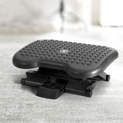 Foot Rest Stool Office Under Desk Angle Adjustable Footrest Massage Black