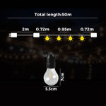 50M Festoon String Lights LED Christmas Waterproof