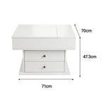 Lift Top Coffee Table Hidden Storage White | HomeAndLiving