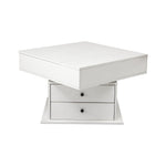 Lift Top Coffee Table Hidden Storage White | HomeAndLiving